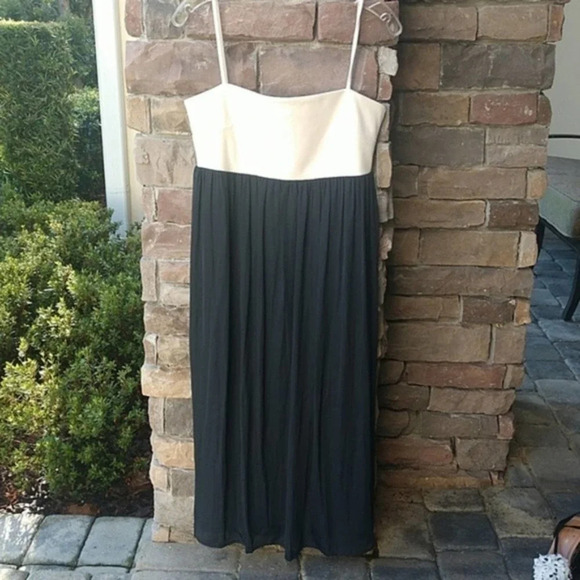 GAP Dresses & Skirts - GAP BANDEAU MIDI DRESS-IVORY FROST BLACK NWT